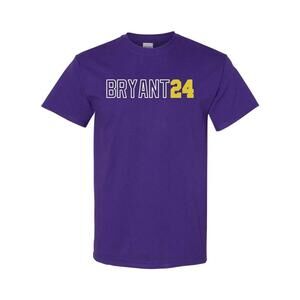 Los Angeles Name And Number Bryant 24 Unisex T-Shirt S-Xl Free Sh